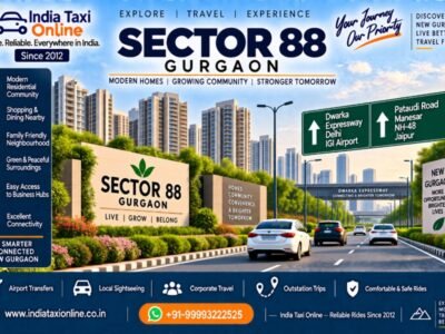 Sector 88 Gurgaon – New Gurugram Travel & Taxi Guide Sector 88 Gurgaon with modern residential communities, Dwarka Expressway and New Gurugram roads