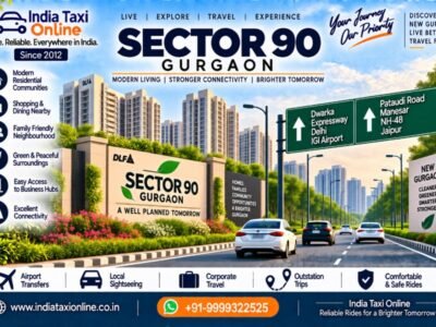 Sector 90 Gurgaon – New Gurugram Travel & Taxi Guide Sector 90 Gurgaon with modern residential communities, landscaped roads and NH-48 connectivity