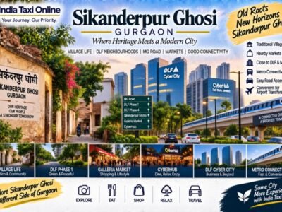 Sikanderpur Ghosi Gurgaon Travel Guide Sikanderpur Ghosi Gurgaon village streets with modern DLF Gurgaon skyline