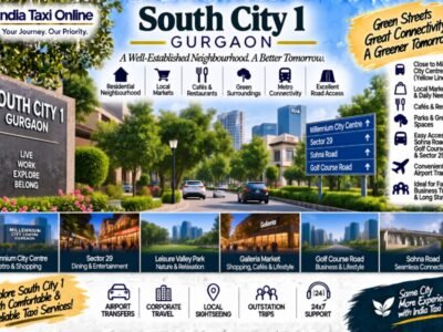 South City 1 Gurgaon – Markets, Metro & Travel Guide South City 1 Gurgaon with green residential streets, local markets and nearby city landmarks